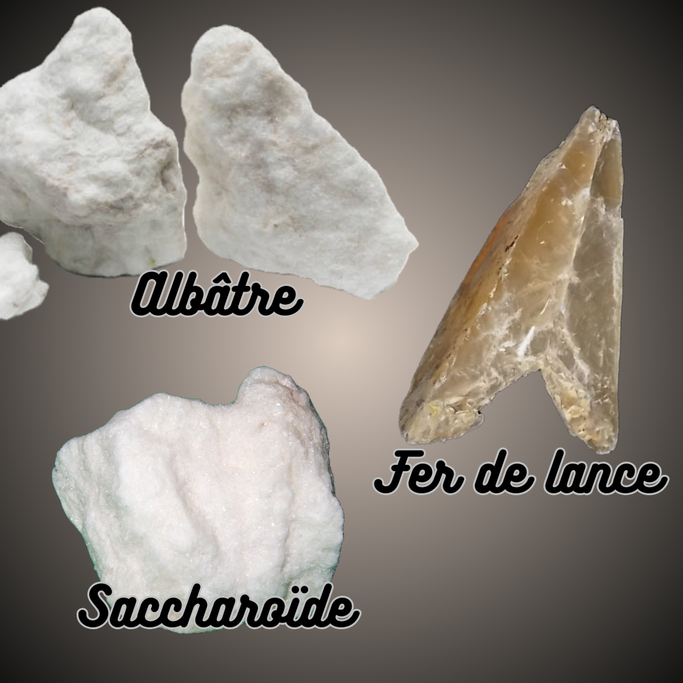 Albâtre, Fer de lance, Saccharoide