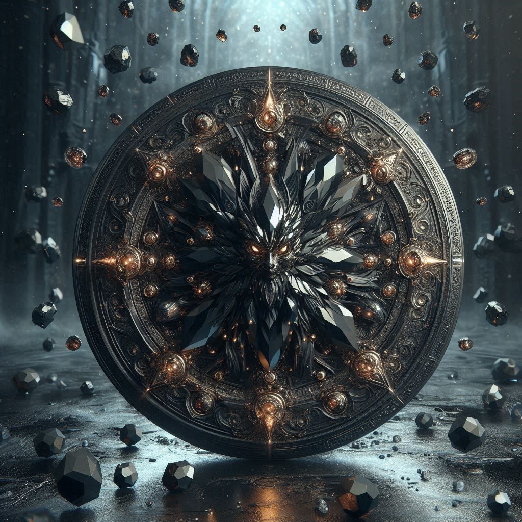 Obsidienne forme un bouclier contre les énergies négatives et les influences extérieures. Image IA