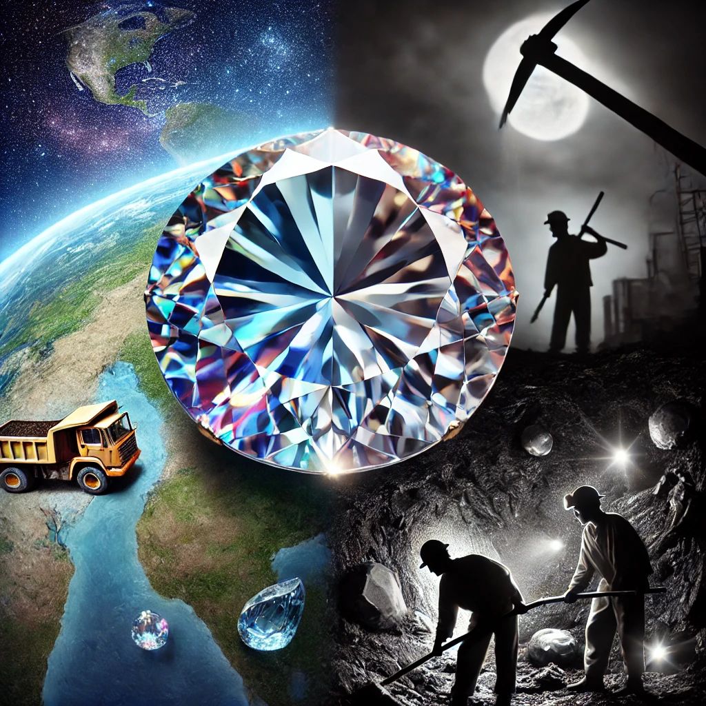 Réalité et mythes de l'extraction des minéraux. image ia