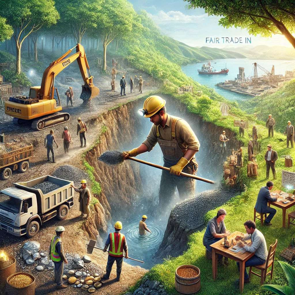 Le commerce équitable est-il possible dans le domaine des minéraux ? image IA