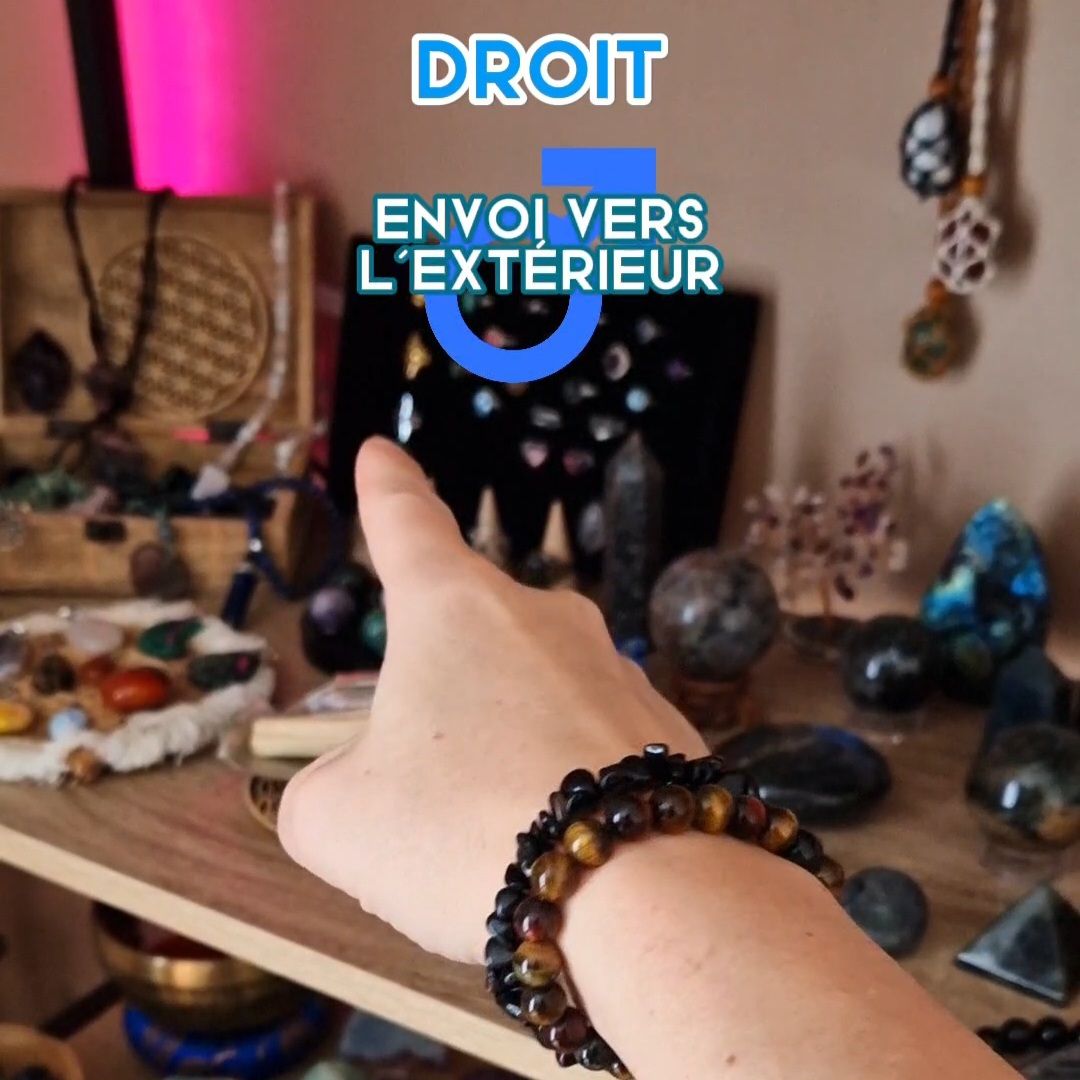 Pourquoi porter ses bracelets en pierre à droite