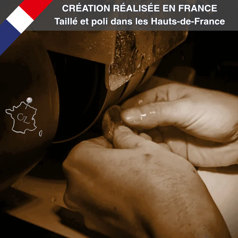 Tailler et polir les pierres naturelles. Notre atelier lapidaire dans l'Aisne 02400