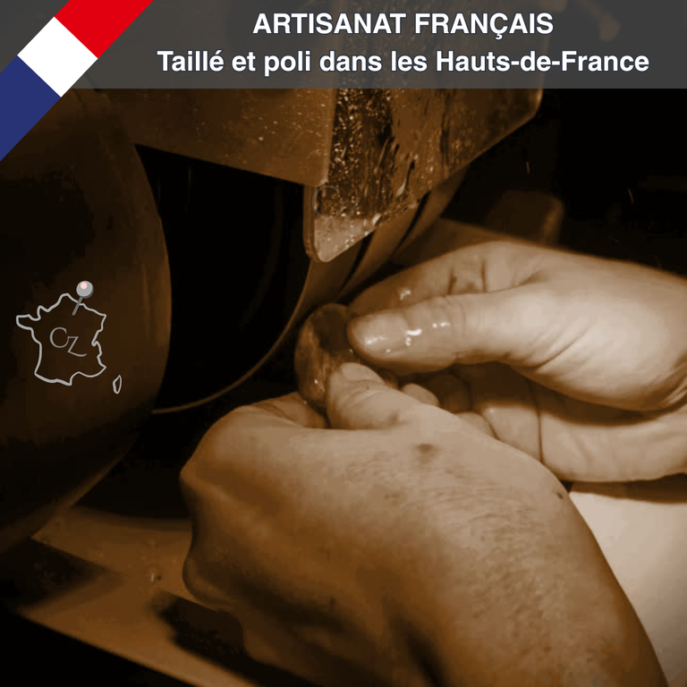 Atelier de lapidaire autodidacte dans l'Aisne poir taille et polissage des pierres naturelles